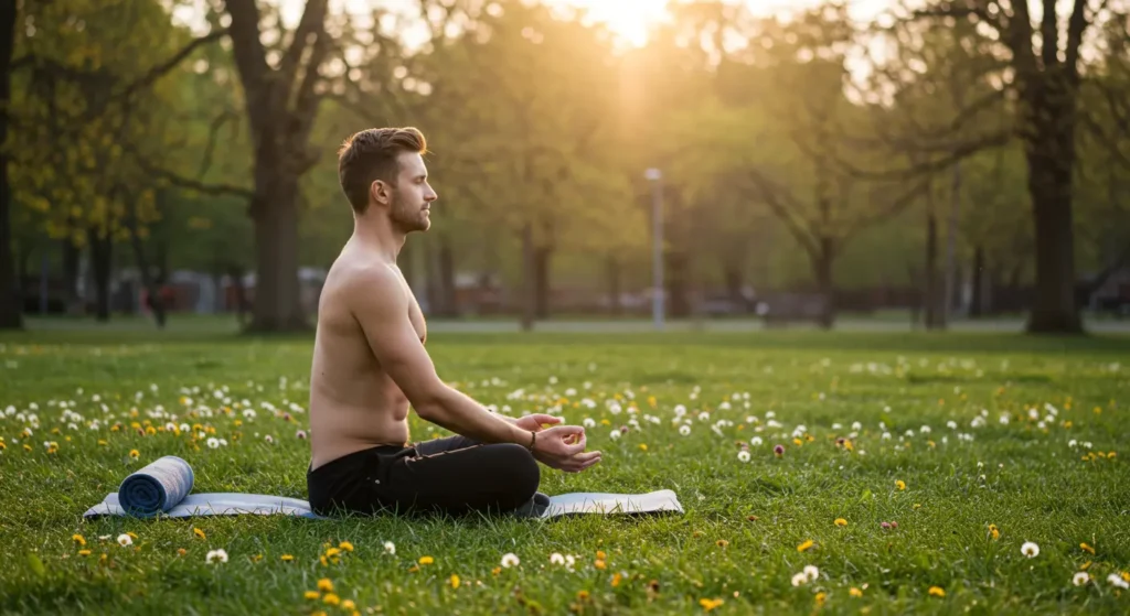 Man tränar med växtbaserade tillskott för naturlig testo-boost och testosteronökning.