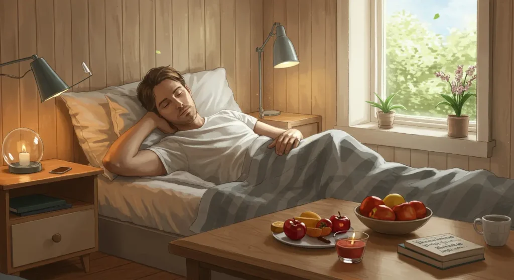 Illustration som visar testosteronets påverkan på kroppens hormonsystem