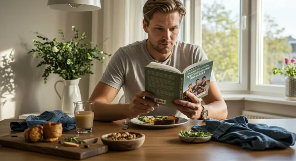 En manlig figur som symboliserar hormonbalans och testosteron i Sverige år 2025