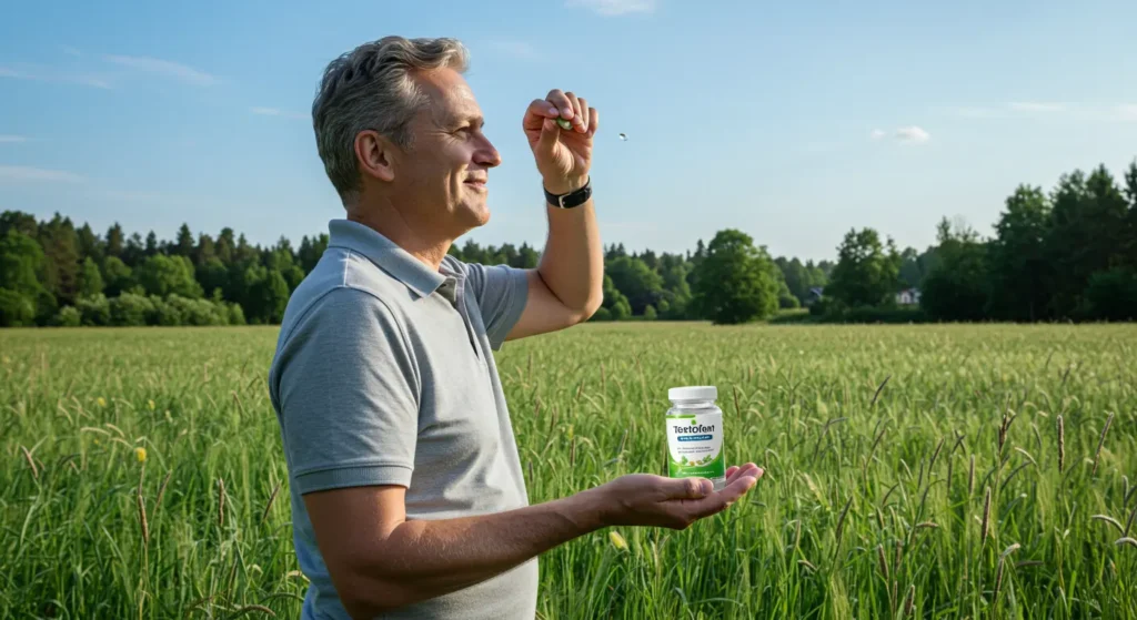 Naturligt tillskott med Testofen för testosteronbalans hos män